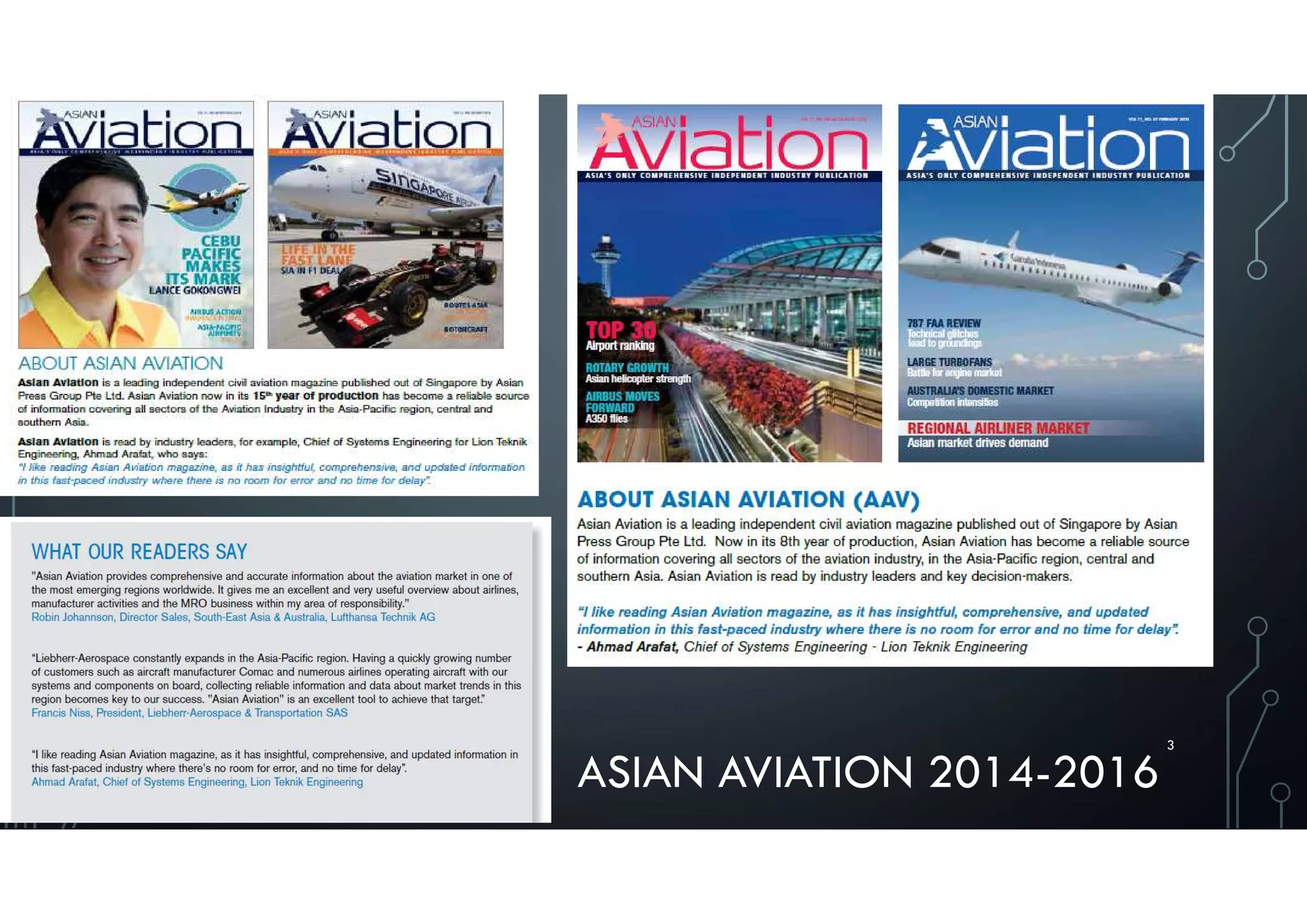 3
ASIAN AVIATION 2014-2016
 