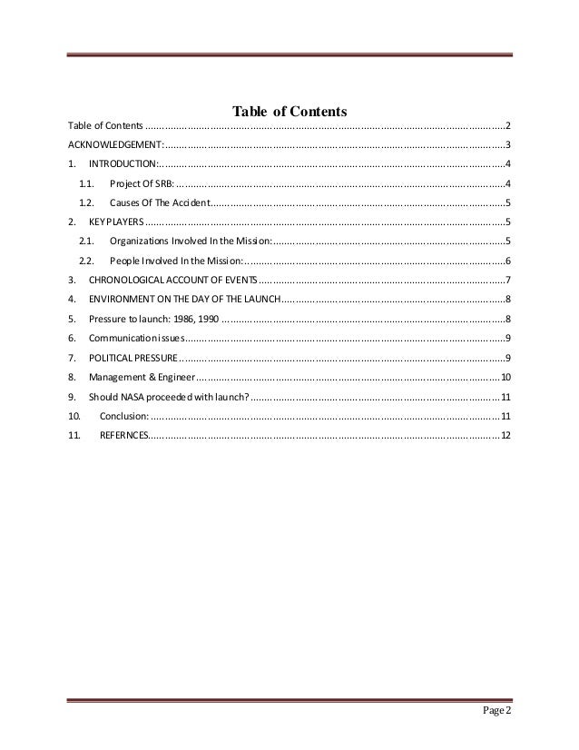 The challenger case study picture