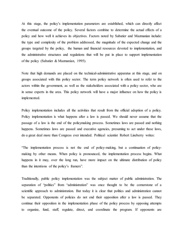 The challenges in policy formulation, policy analysis and ...