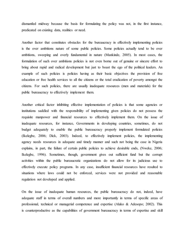 The challenges in policy formulation, policy analysis and ...