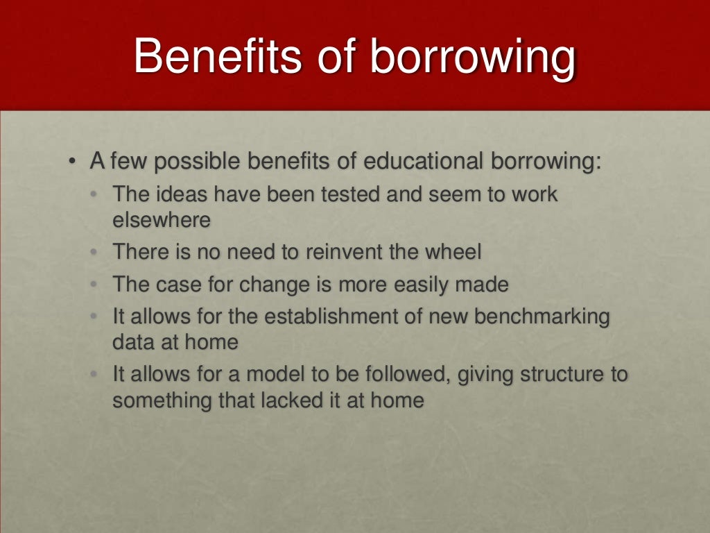 The Challenges Of Educational Transfer And Borrowing