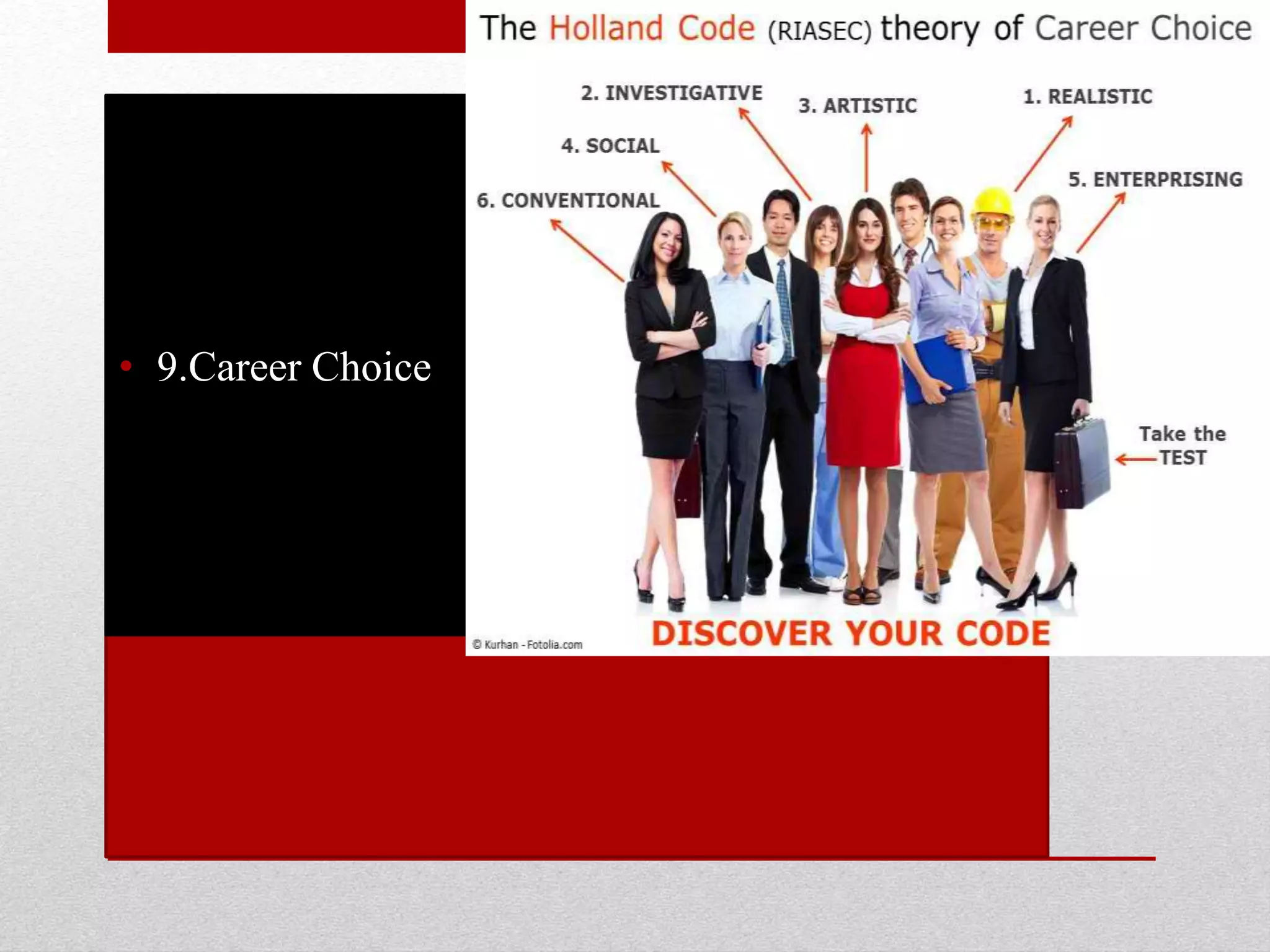 • 9.Career Choice
 