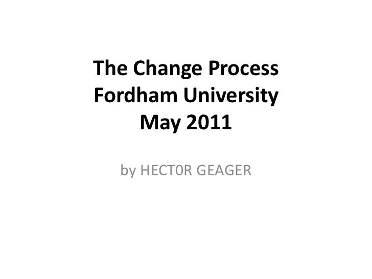 The Change Process For Slideshare