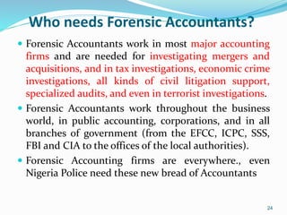 The changes in accounting practices and procedures | PPTX