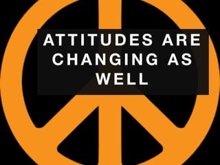 AT T I T U D E S A R E
C H A N G I N G A S
W E L L
 