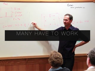 M A N Y H AV E T O W O R K
 