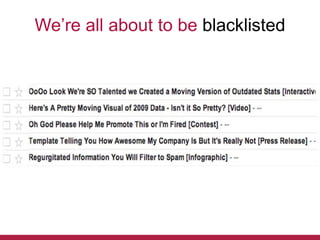We’re all about to be blacklisted

 
