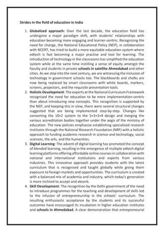 The changing face of education in India and_the progress achieved | PDF