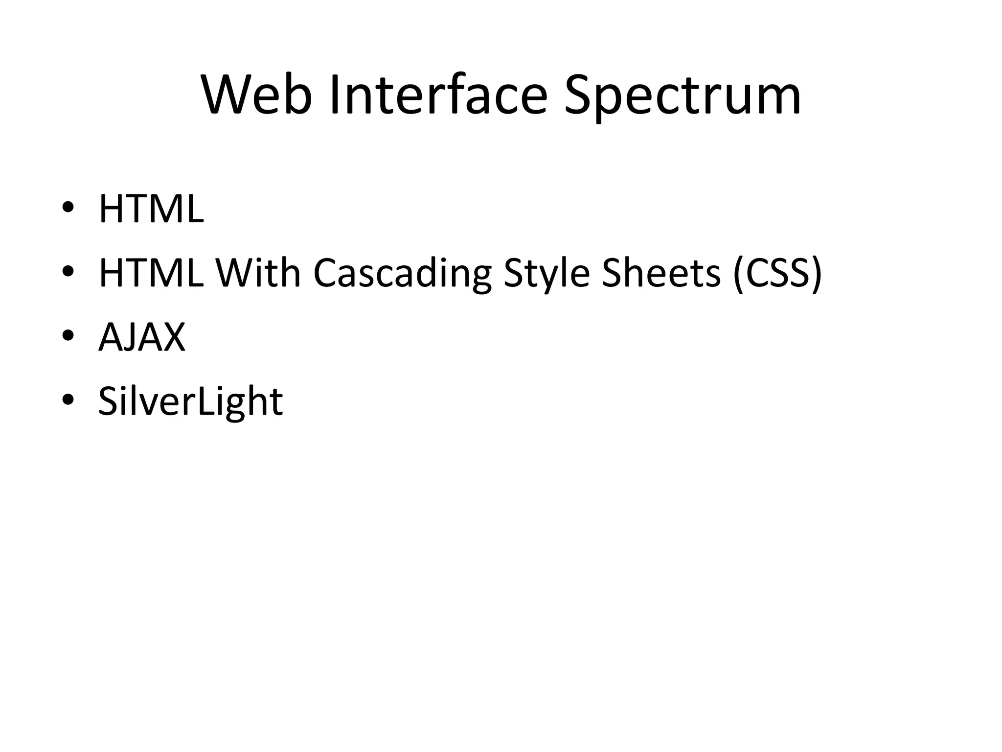 The Changing Face Of The Web