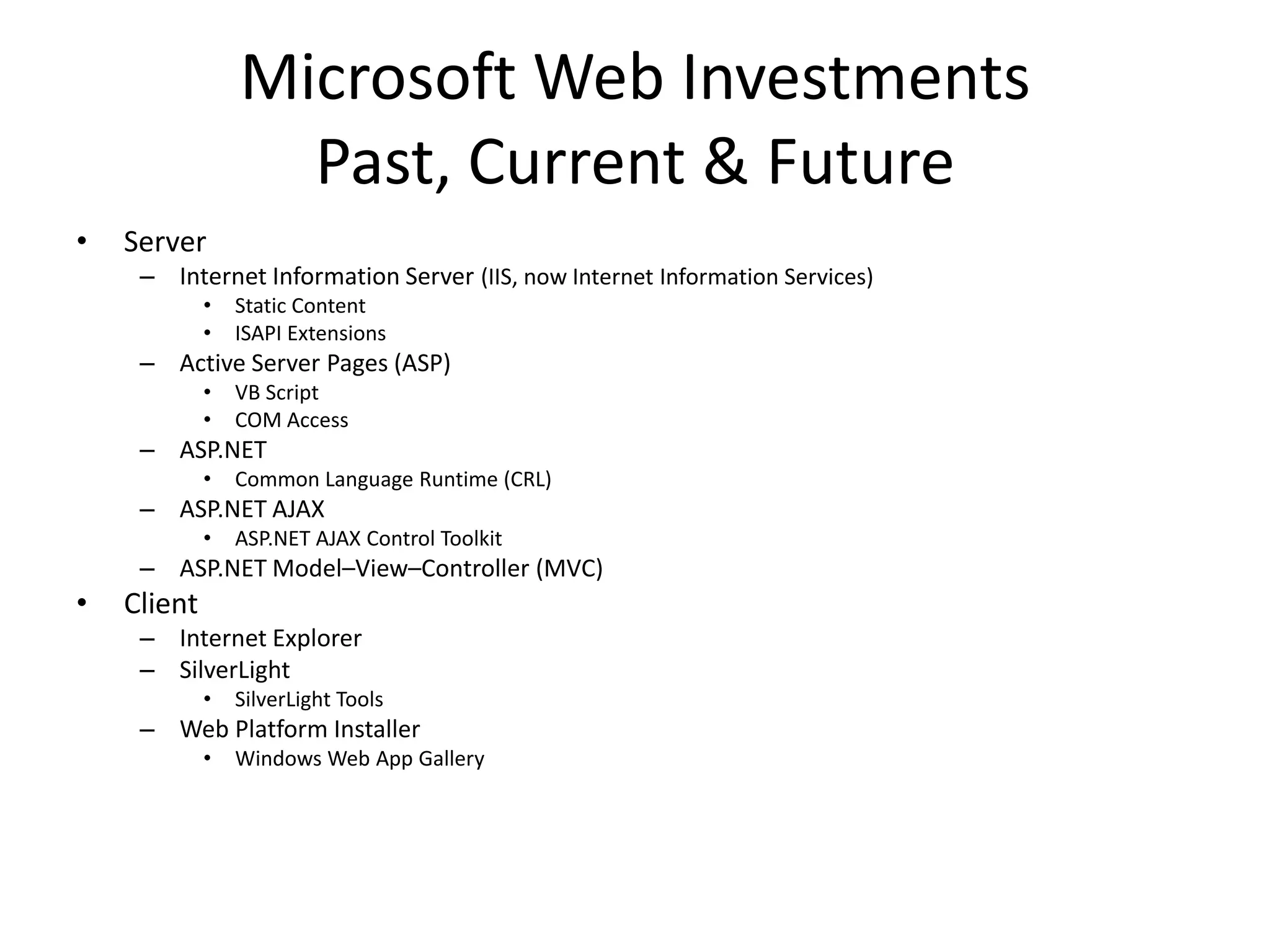 The Changing Face Of The Web