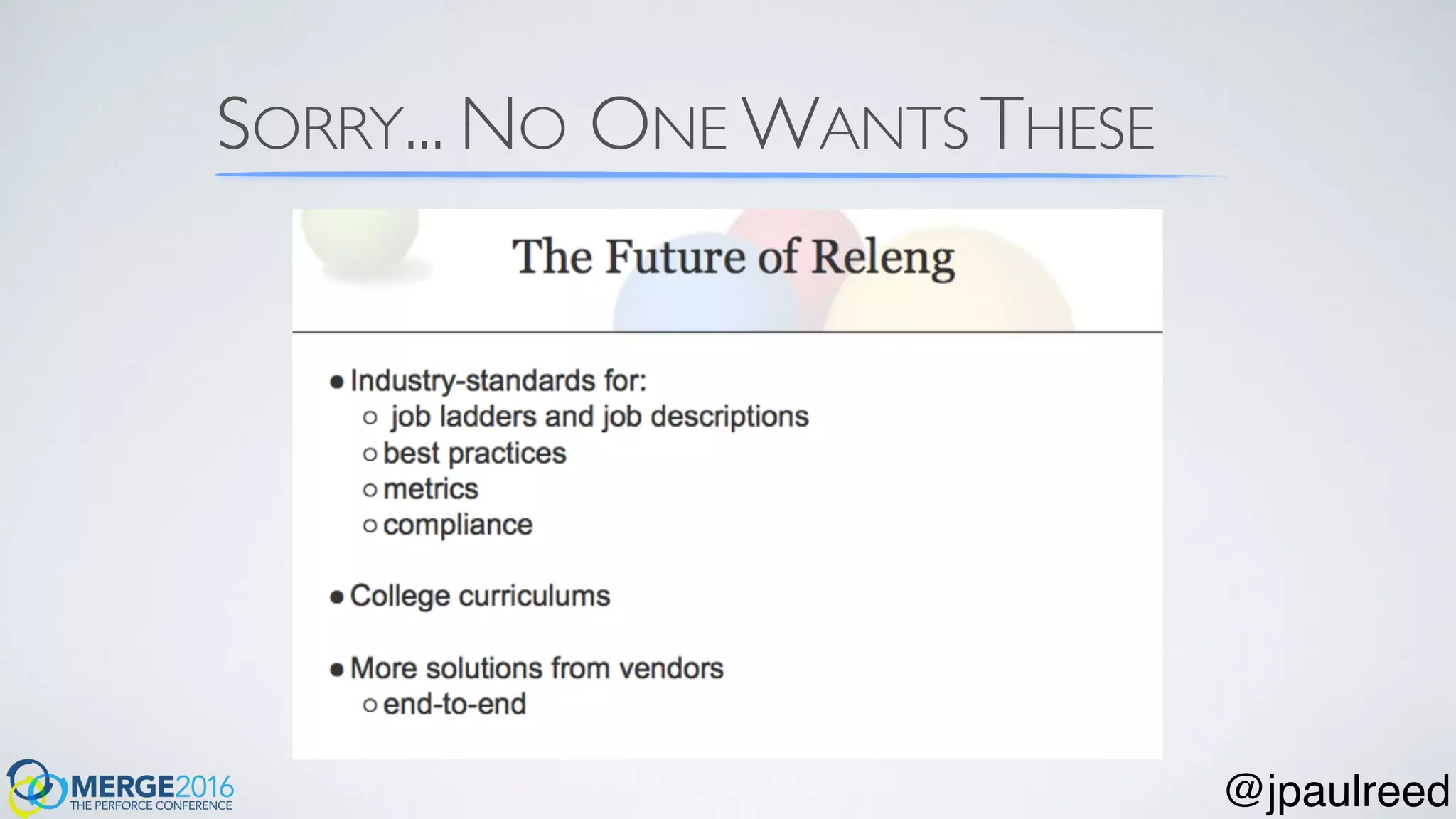 SORRY... NO ONE WANTS THESE
@jpaulreed
 