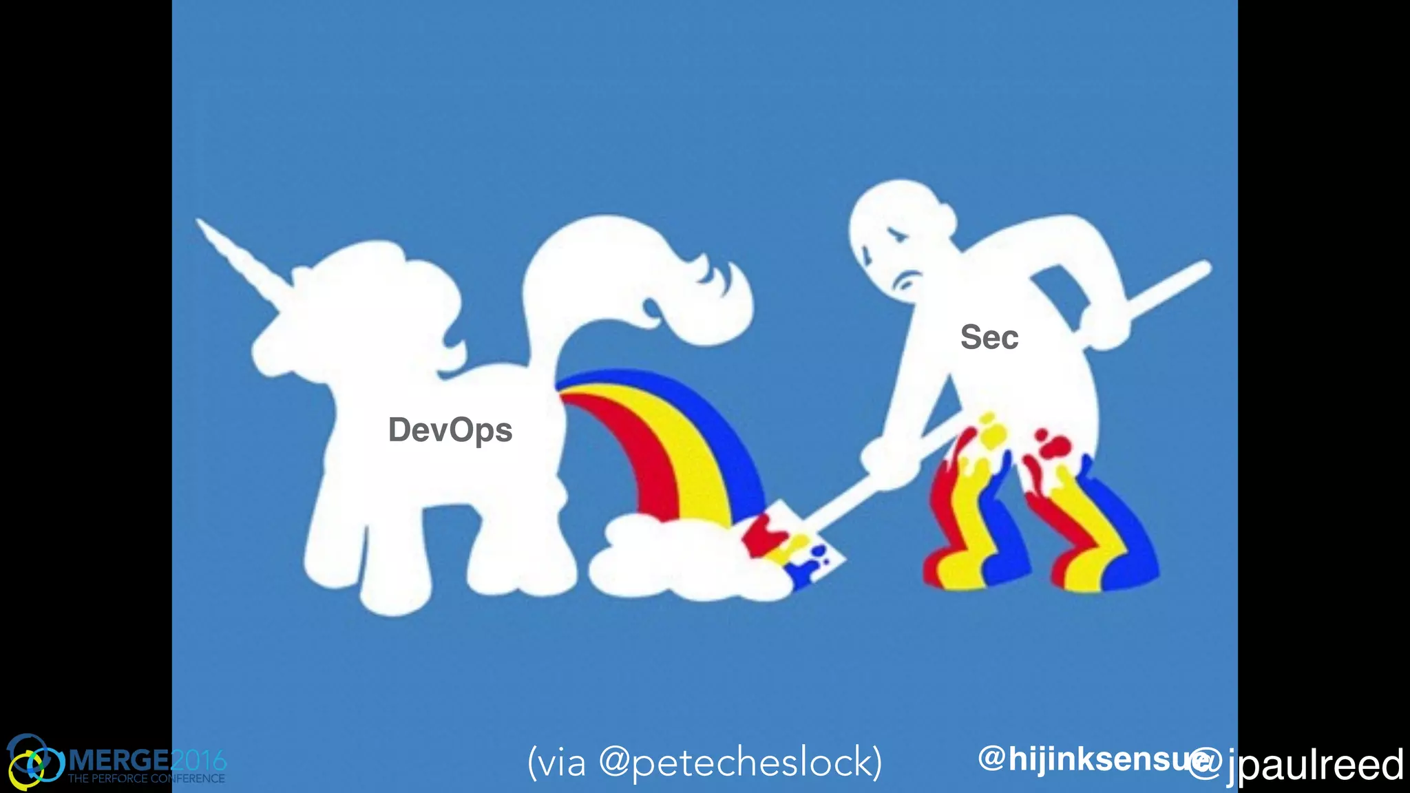 @petecheslock
DevOps
Sec
@hijinksensue(via @petecheslock) @jpaulreed
 