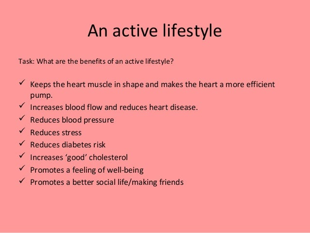 The characteristics of a balanced, healthy lifestyle