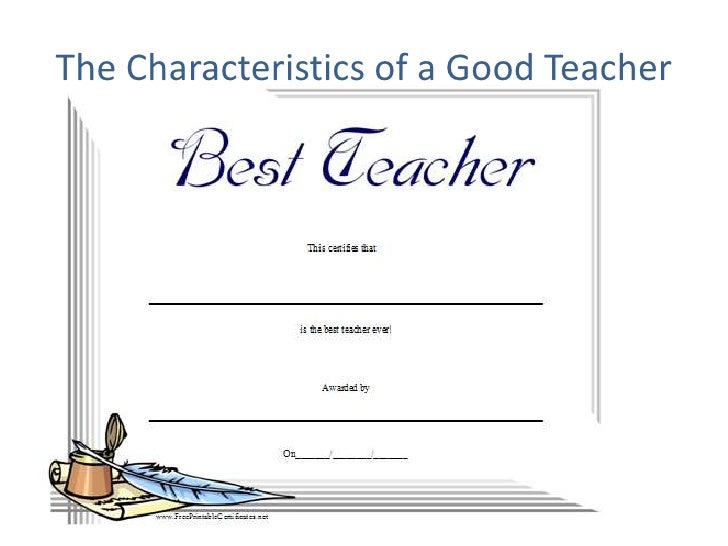 good teacher essay qualities of