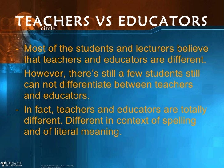 The characteristics of effective teachers