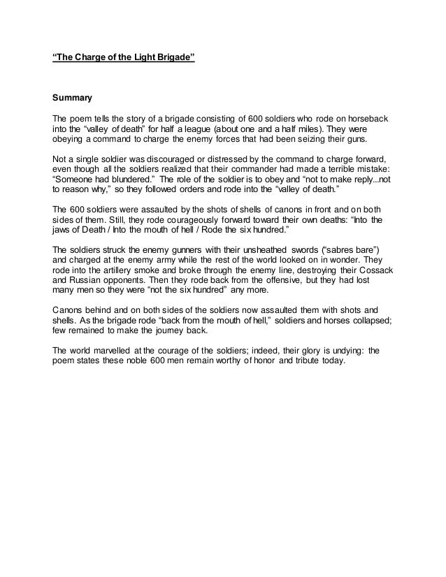 Summary Of The Poem The Light