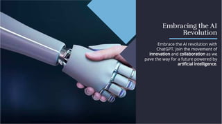 The chatgpt revolution-Unleashing the power of AI in the near future. | PDF