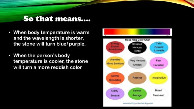 The chemistry of mood rings powerpoint