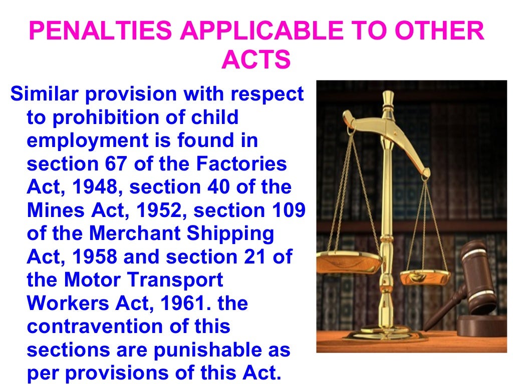 The Child Labour (Prohibition And Regulation ) Act, 1986