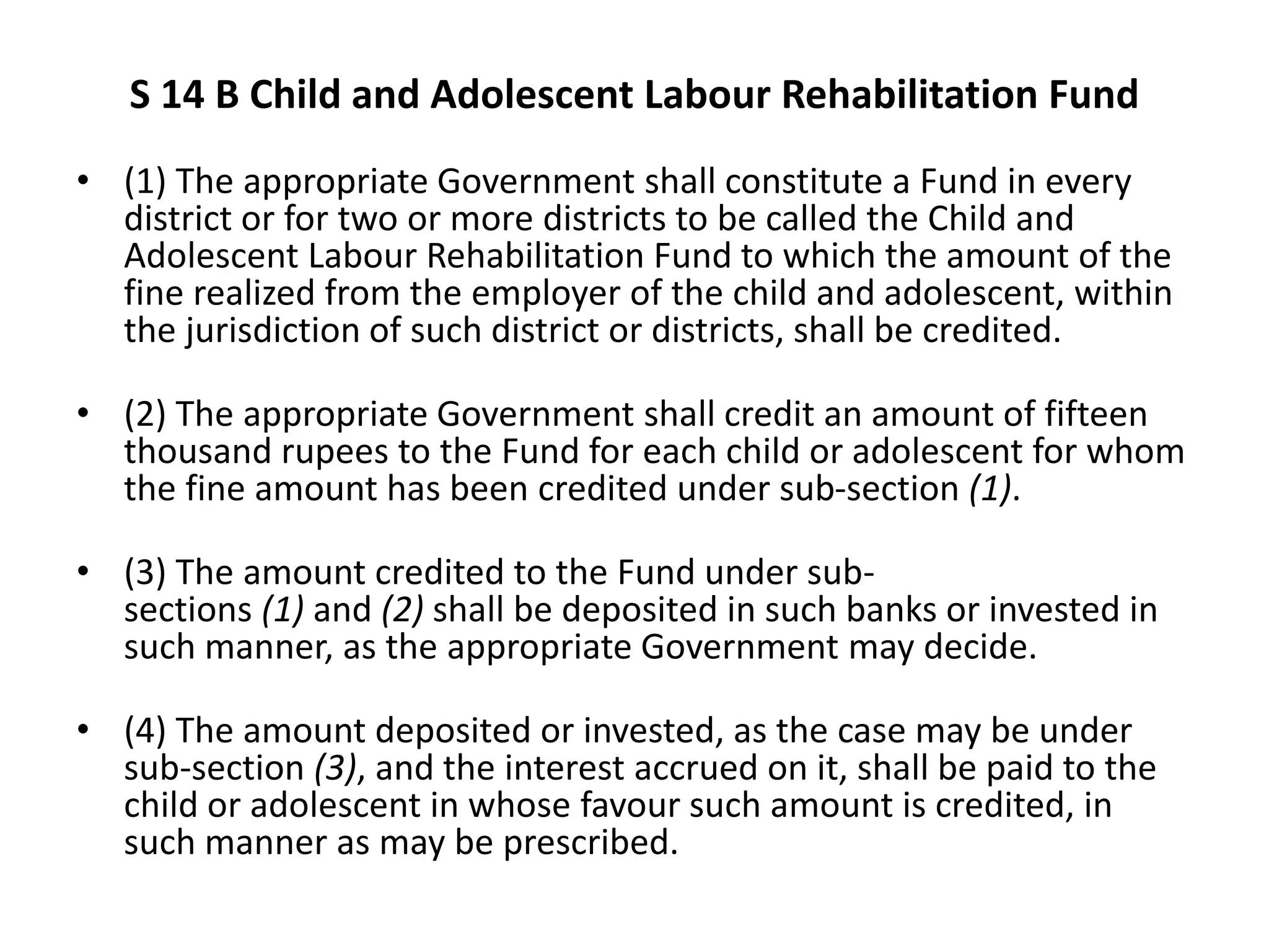 The child labour (prohibition and regulation)act, | PPTX