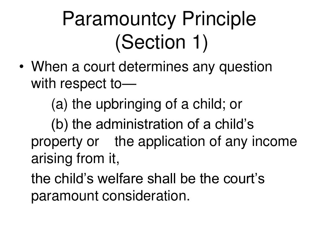 The children act 1989