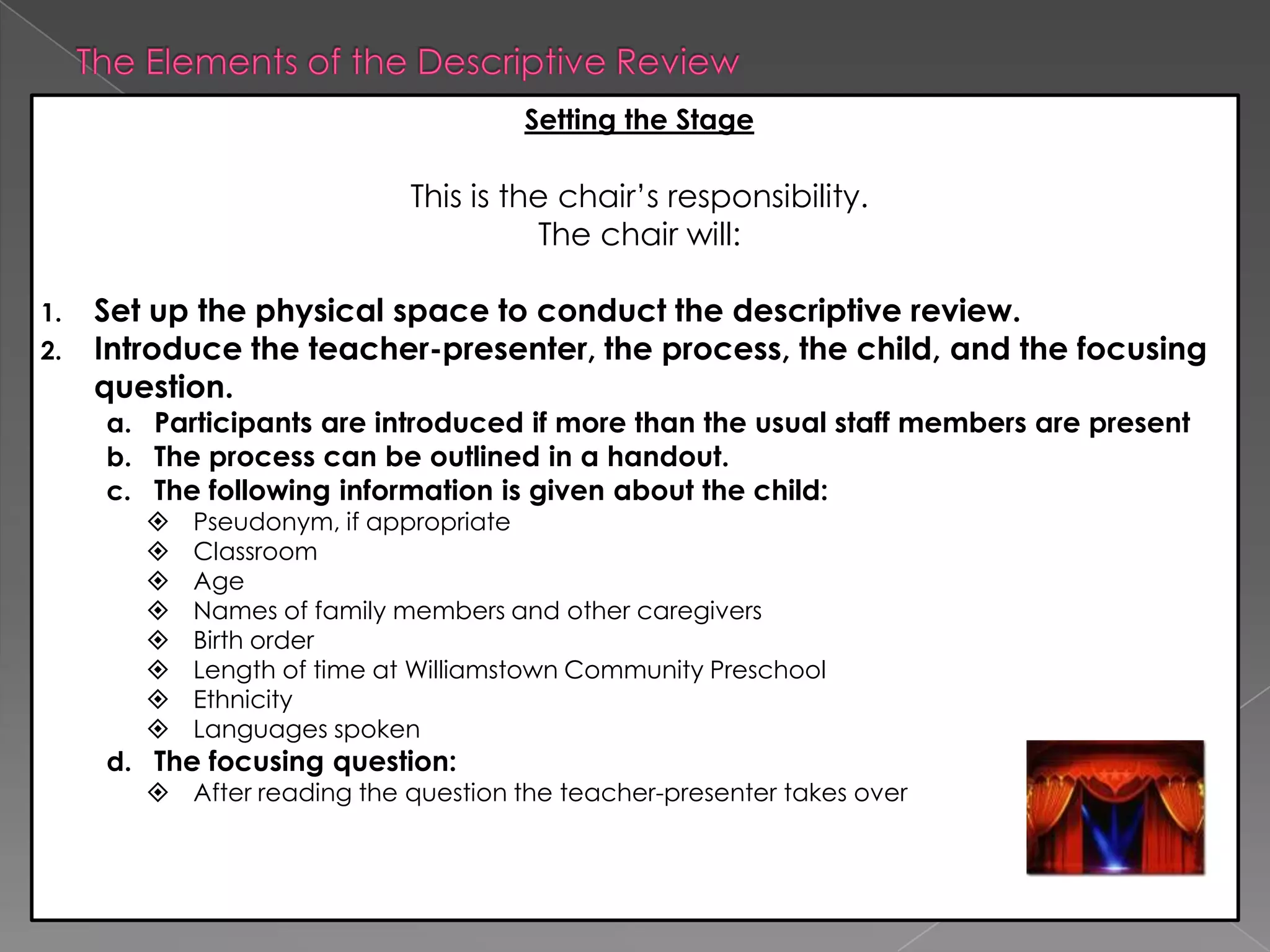 Assessment and Evaluation