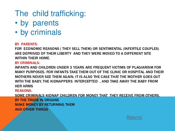 The child trafficking