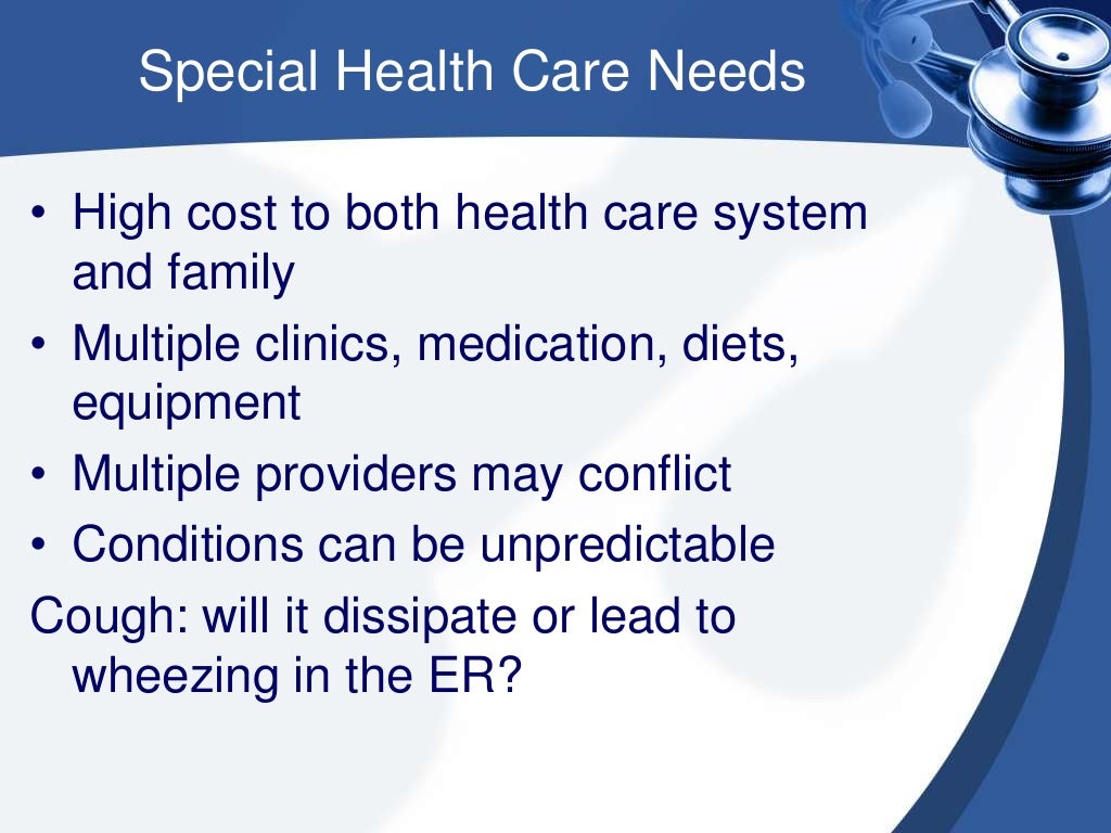 The child with special health care needs