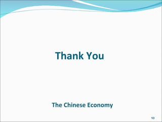 Thank You The Chinese Economy 
