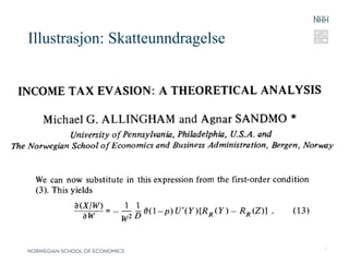 Illustrasjon: Skatteunndragelse
6
 