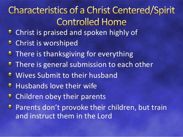 The Christ Centered Life (Part 3): The Christ Center Family (1)