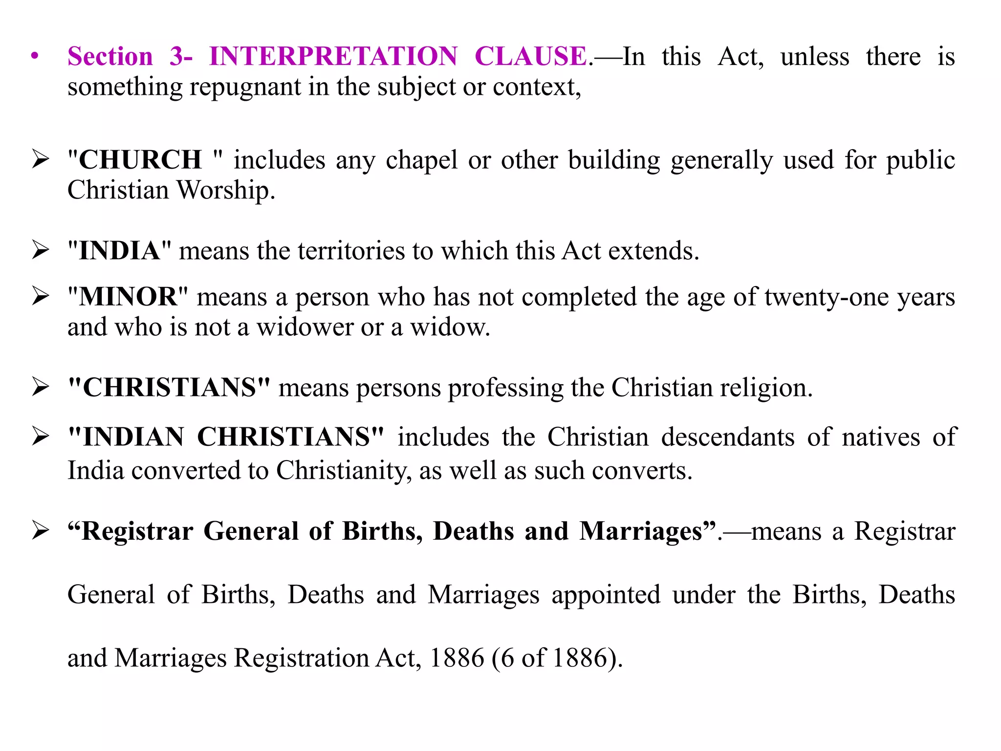 The christian marriage act 1872 pptx wedding personal