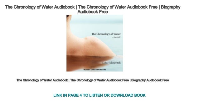 The Chronology Of Water