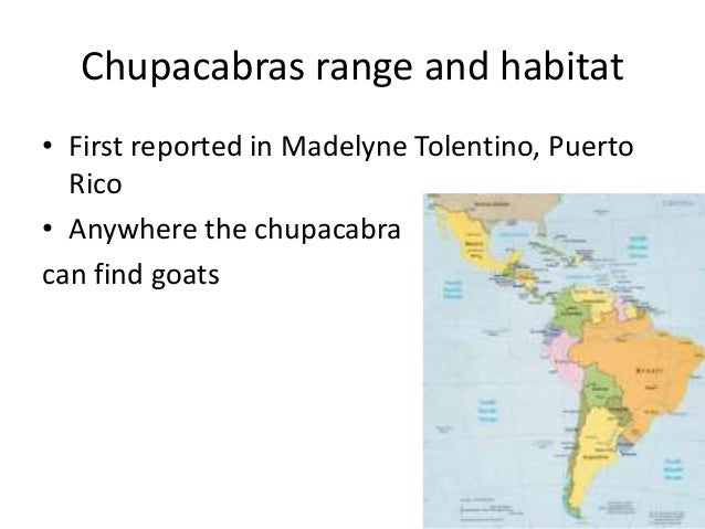 chupacabra habitat