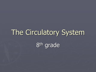 The Circulatory System
8th grade
 