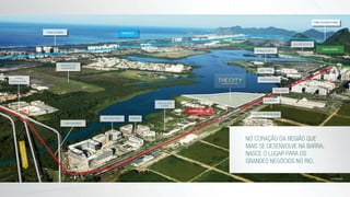 aeroporto de
jacarepaguá
transcarioca e brt
avenida
ayrton senna
rio office park
praia da barra
perinatal
polo de cine
e vÍdeo
shopping metropolitano
hsbc arena
parque aquático
Túnel da grota fundaAcessoàLinhaAmarela
eaoAeroportoInternacional
transoeste
av. das américas
transolímpica
parque olímpico
vila dos atletas
ponte estaiada
No coração da região que
mais se desenvolve na Barra,
nasce o lugar para os
grandes negócios no Rio.
av. abelardo bueno
rede sarah
foto da região
HILTON HOTEL
 