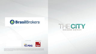 oÍSoPo
Projeto legal aprovado sob o número 02/270.076/2011 na Secretaria Municipal de Urbanismo. Engenheiro responsável: Marco Antônio Ramalho Junqueira-CREA nº1977102332. Autor do projeto:
Elizabeth Vasquez Guedes-CREA nº 1982100647 (do escritório do Sérgio Gattáss-CREA 1981113691 e em parceria com Arquitectonica International Corporation). O Memorial de Incorporação está
prenotado sob o nº de protocolo 1527738, no 9º Oficio e o lançamento comercial só será realizado após o registro do Memorial de Incorporação. Os equipamentos, mobiliários e revestimentos
constantes no presente material são meramente ilustrativos, podendo sofrer revisão de modelos, especificações e quantidades. As vegetações nas ilustrações artísticas são de porte adulto, a ser
atingido após a entrega do empreendimento.
Incorporação e Construção: Incorporação e Gerenciamento:
 