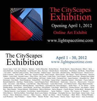 The Cityscapes Art Exhibition Event Postcard