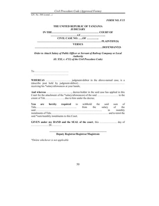 T116 Form.pdf The civil procedure code (approved forms) gn. 388 of 2017 | PDF