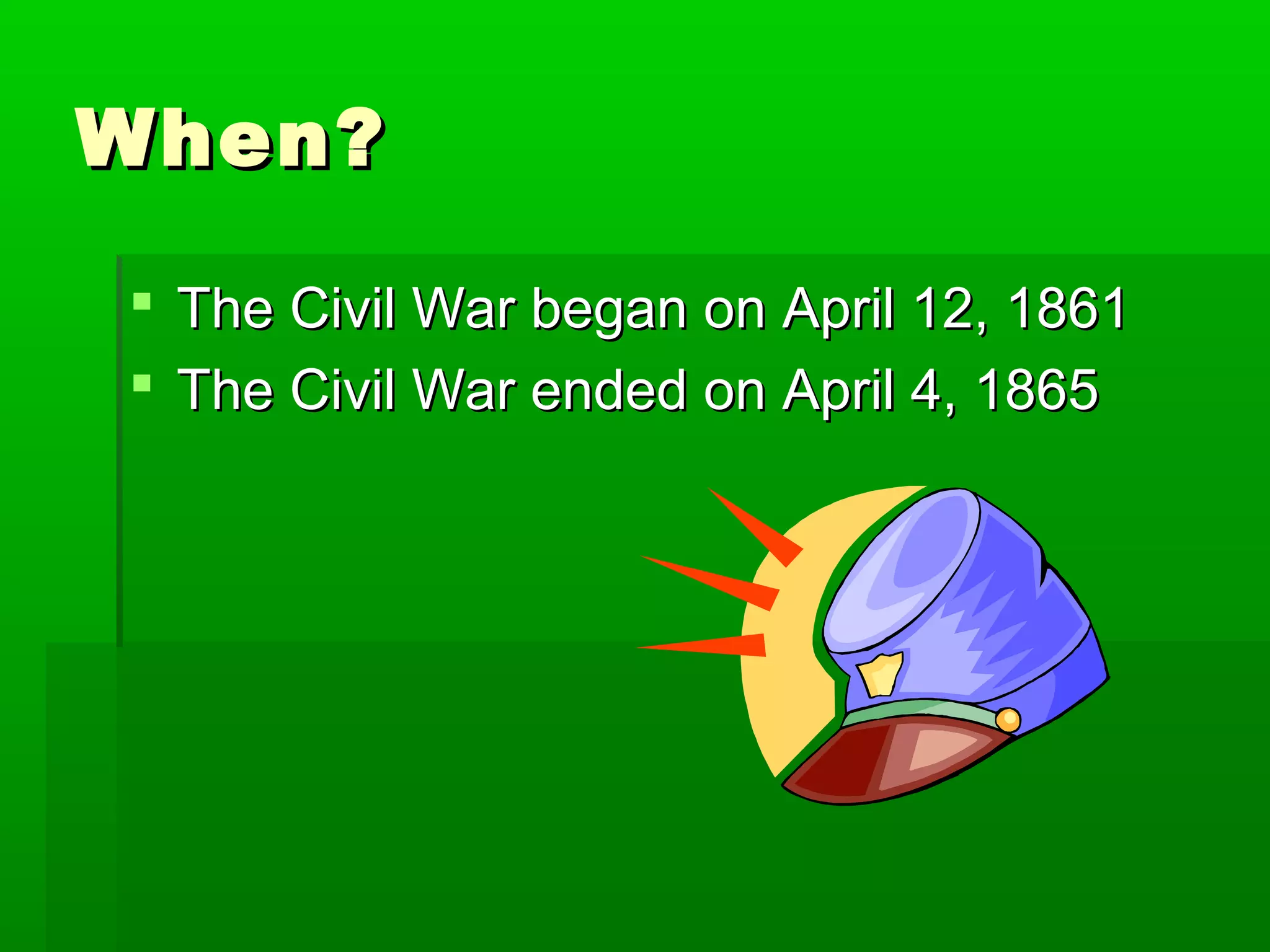 The civil war begins | PPT