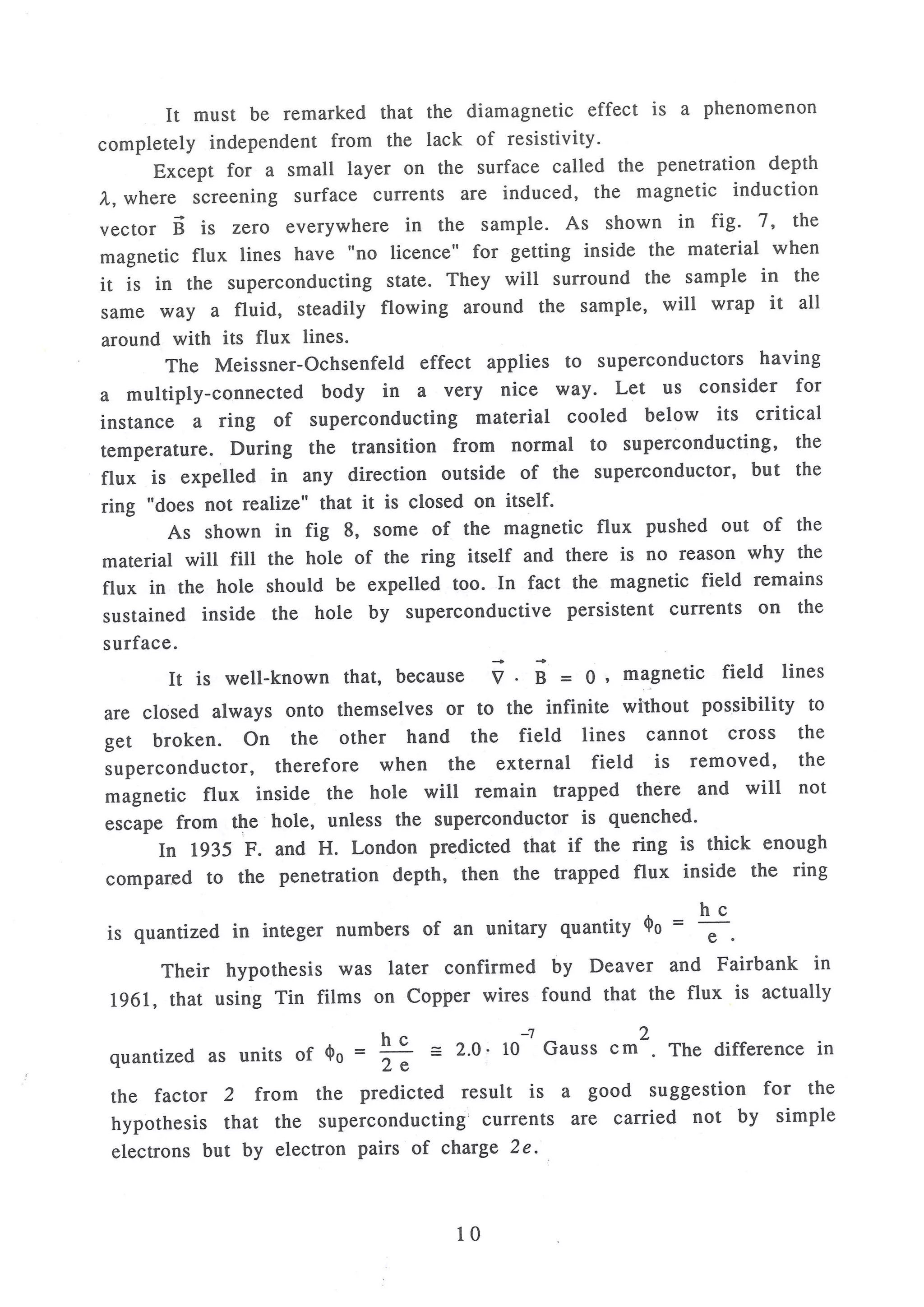 V. Palmieri - The classical superconductivity