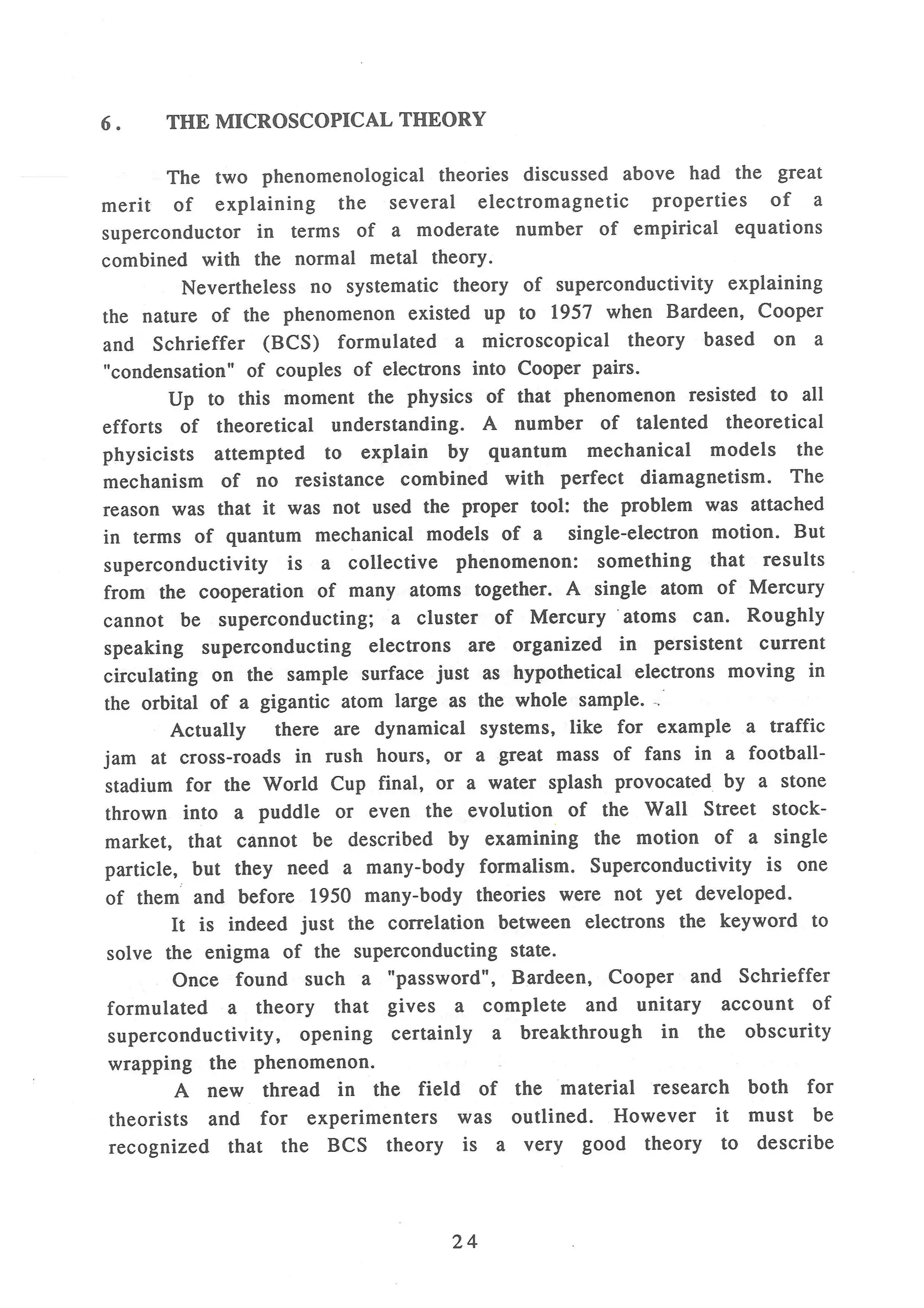 V. Palmieri - The classical superconductivity