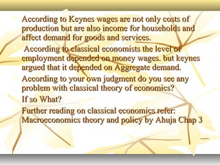 classical theory of income determination