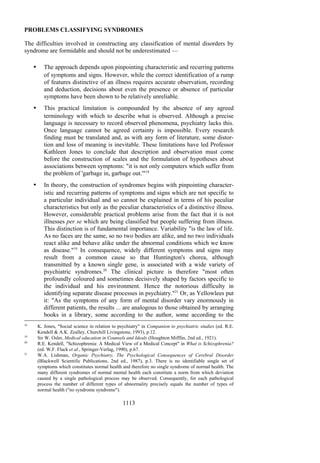 The classification of mental disorders | PDF