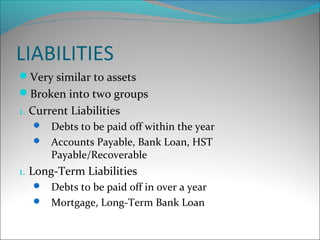 The classified balance sheet | PPT