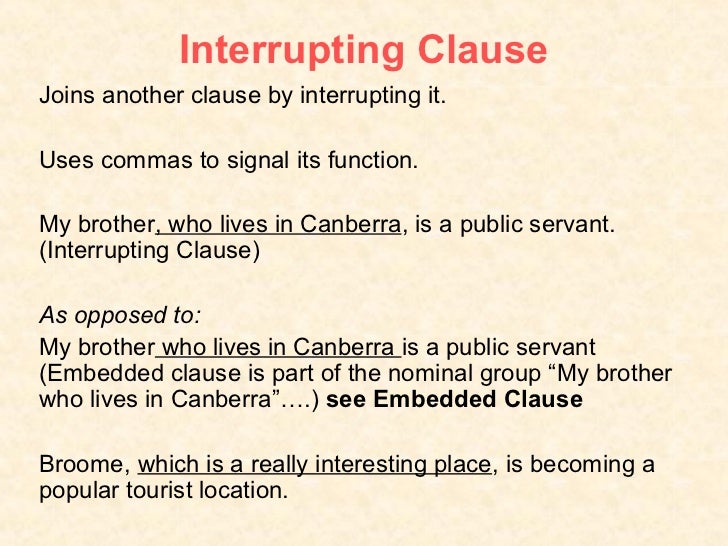 The clause