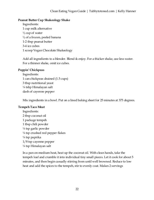 The clean eating vegan guide
