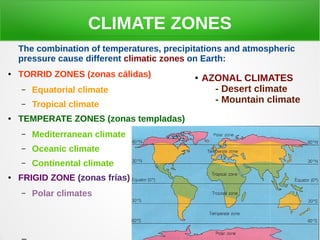 The climate and bioclimte zones | ODP