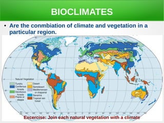 The climate and bioclimte zones | ODP