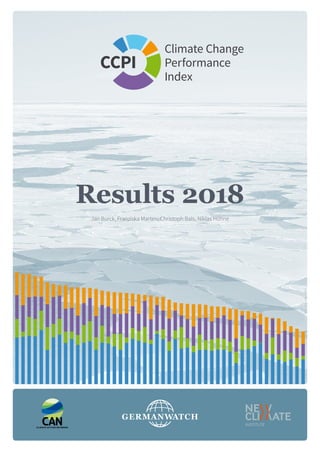 Climate Change
Performance
Index
CCPI
Results 2018
Jan Burck, Franziska Marten, Christoph Bals, Niklas Höhne
Foto:Fotolia,Nightman1965
 
